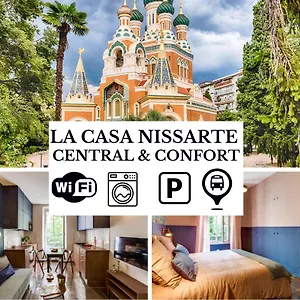 La Casa Nissarte - Centre Pres Gare - Wifi -parking , Confort Et Cosy Apartment